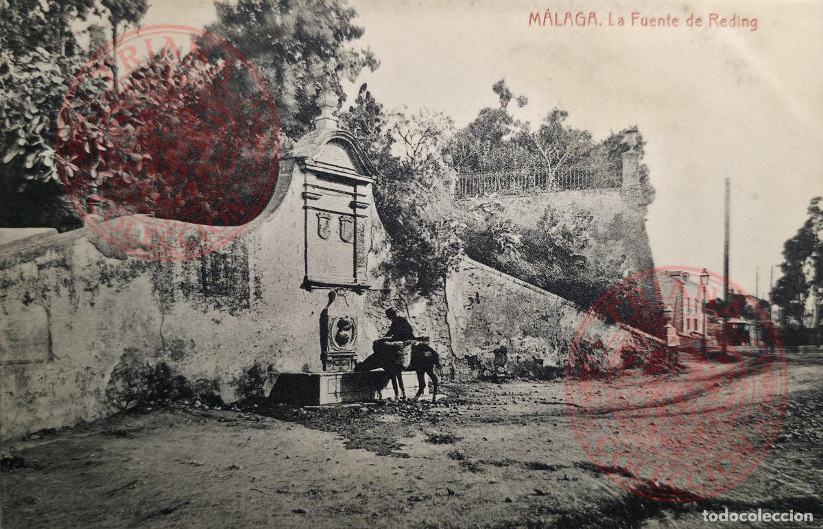 Postales: POSTAL MALAGA. LA FUENTE DE REDING. (FOTOTIPIA THOMAS)
