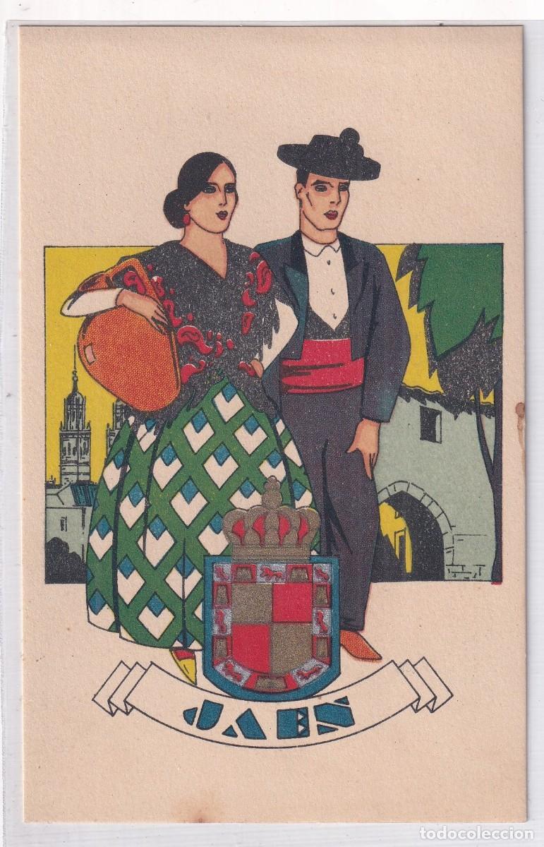 Cartes Postales: Jaen. Tipos del pais. Dibujo tipo Penagos. Serie D num 25 . Publicaciones Ciagra. Madrid. Regional