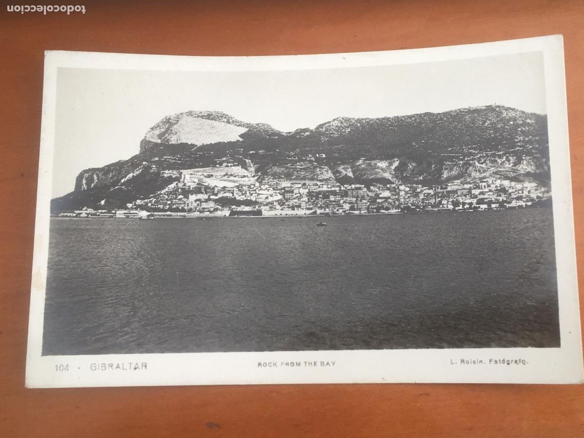 Postales: gibraltar rock from the bay postal fotografica original circulada