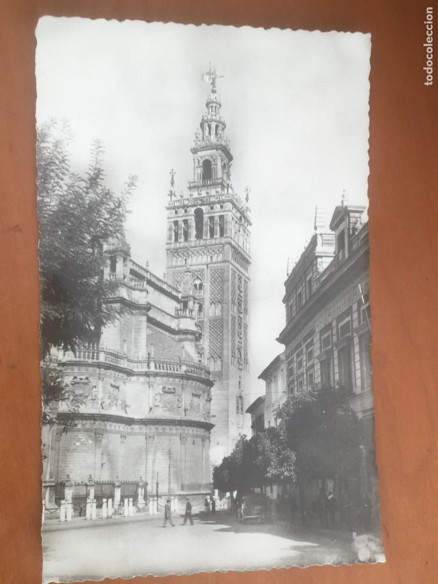 Postales: la giralda sevilla postal original fotografica circulada