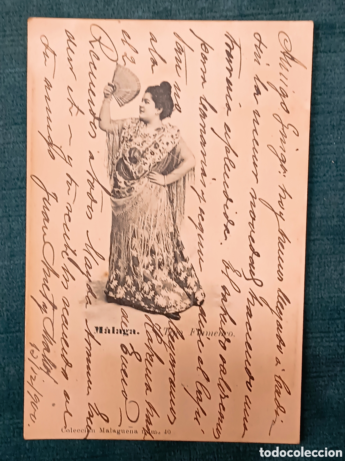 Postales: M&aacute;laga. Tipo Flamenco