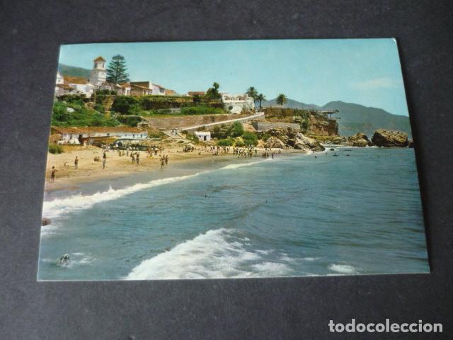 Postcards: NERJA MALAGA PLAYA EL SALON Y BALCON DE EUROPA