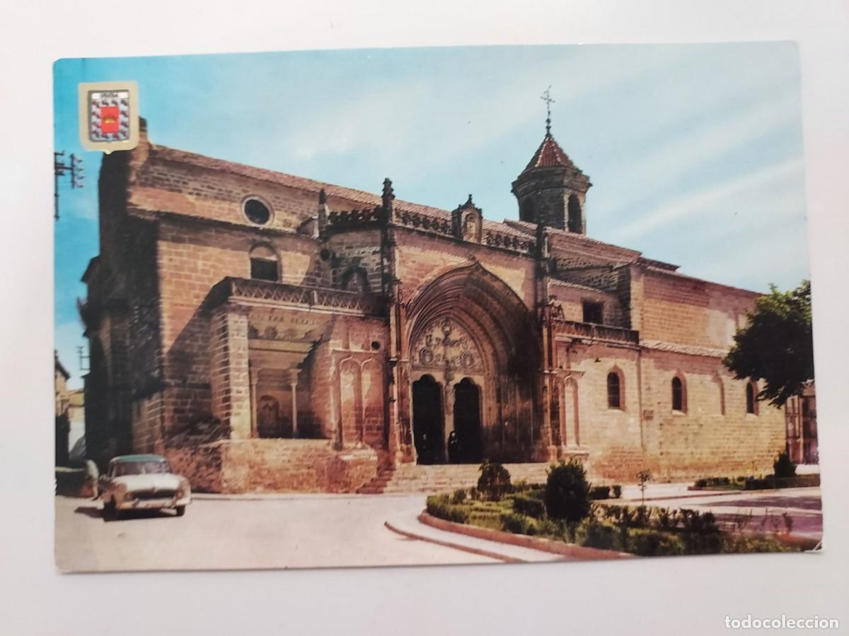Postales: POSTAL UBEDA IGLESIA DE SAN PABLO. 1963. CIRCULADA. JAEN. SEAT 1400 MATRICULA MADRID