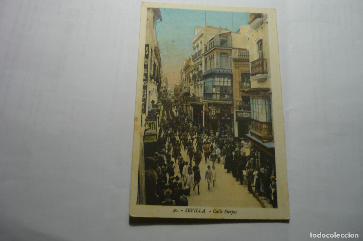 Postales: postal sevilla calle sierpes cm