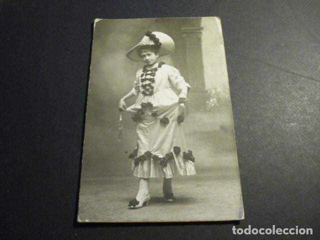 Postales: MALAGA RETRATO DE MUJER DISFRAZADA ASENSIO FOTOGRAFO POSTAL FOTOGRAFICA 1918
