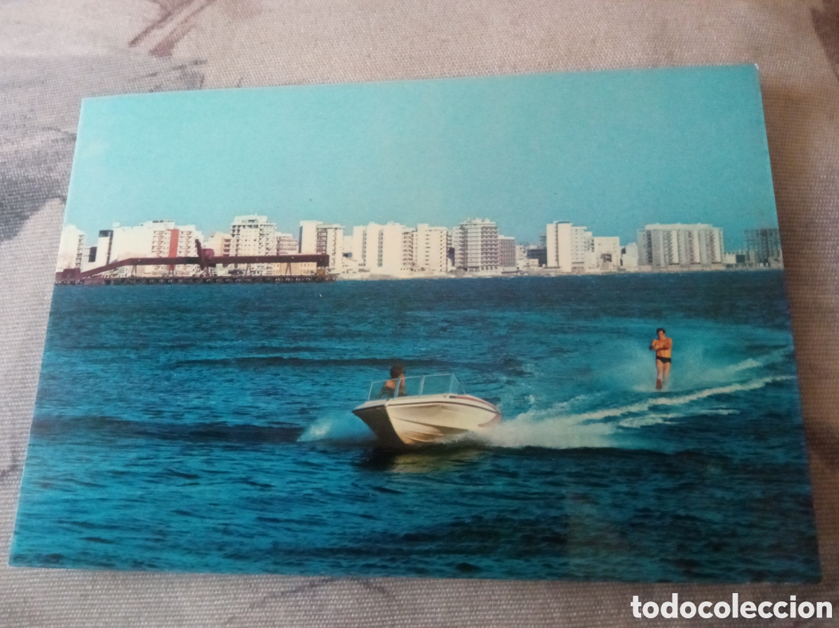 Postales: Antigua postal fotogr&aacute;fica, Almer&iacute;a, La ciudad desde el mar