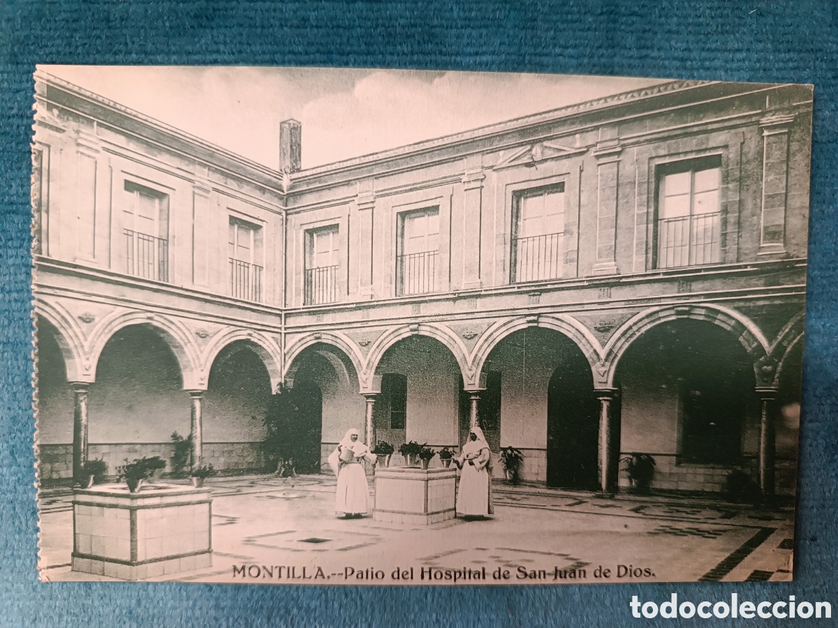 Postales: MONTILLA. Patio del Hospital de San Juan de Dios