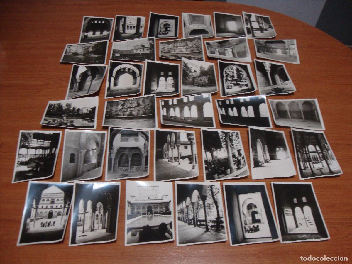 Postales: CARTA POSTALE LOTE DE 35 FOTOGRAFIAS ALHAMBRA DE GRANADA
