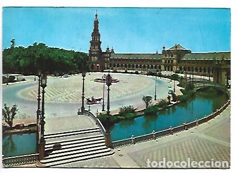 Postales: PLAZA DE ESPA&Ntilde;A.- SEVILLA