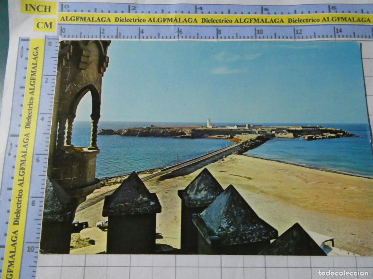 Postales: POSTAL DE C&Aacute;DIZ. A&Ntilde;O 1967. TARIFA ISLA DE LAS PALOMAS DESDE EL CASTILLO DE SANTA CATALINA 6055. 2532