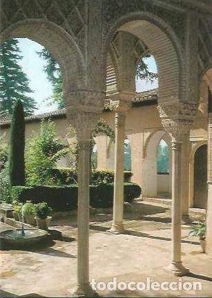 Postales: POSTAL A COLOR GRANADA GENERALIFE SERIE 1 N&ordm; 80 COLUMNAS Y ARCADAS POSTALES GRANADA