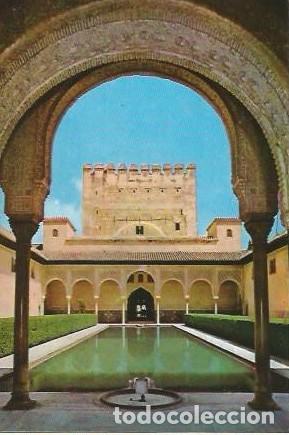 Postales: POSTAL A COLOR GRANADA ALHAMBRA SERIE 45 N&ordm; 36 PATIO DE LOS ARRAYANES A ZERKOWITZ