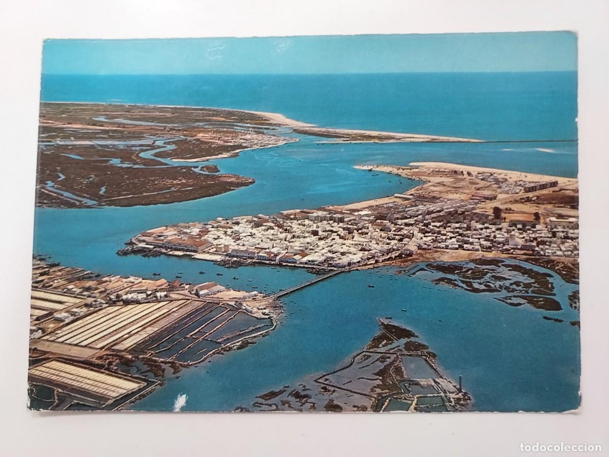 Postales: POSTAL ISLA CRISTINA VISTA AEREA. 1975. SIN CIRCULAR. HUELVA