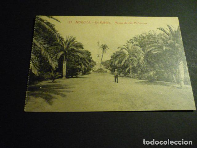 Postales: HUELVA LA RABIDA PASEO DE LAS PALMERAS