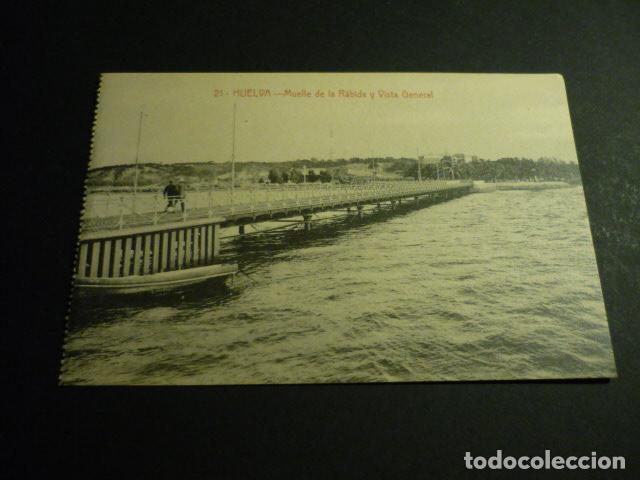 Cartes Postales: HUELVA MUELLE DE LA RABIDA Y VISTA GENERAL