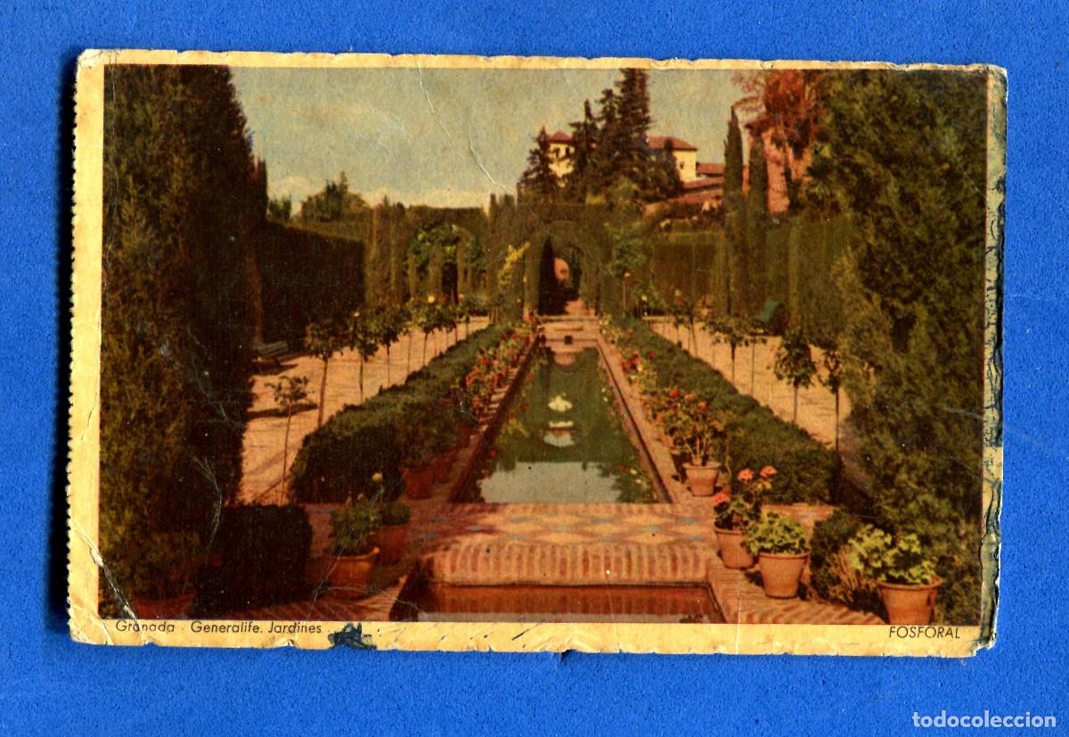 Cartoline: POSTAL SIN CIRCULAR GRANADA GENERALIFE OBSEQUIO DE LABORATORIOS TURON
