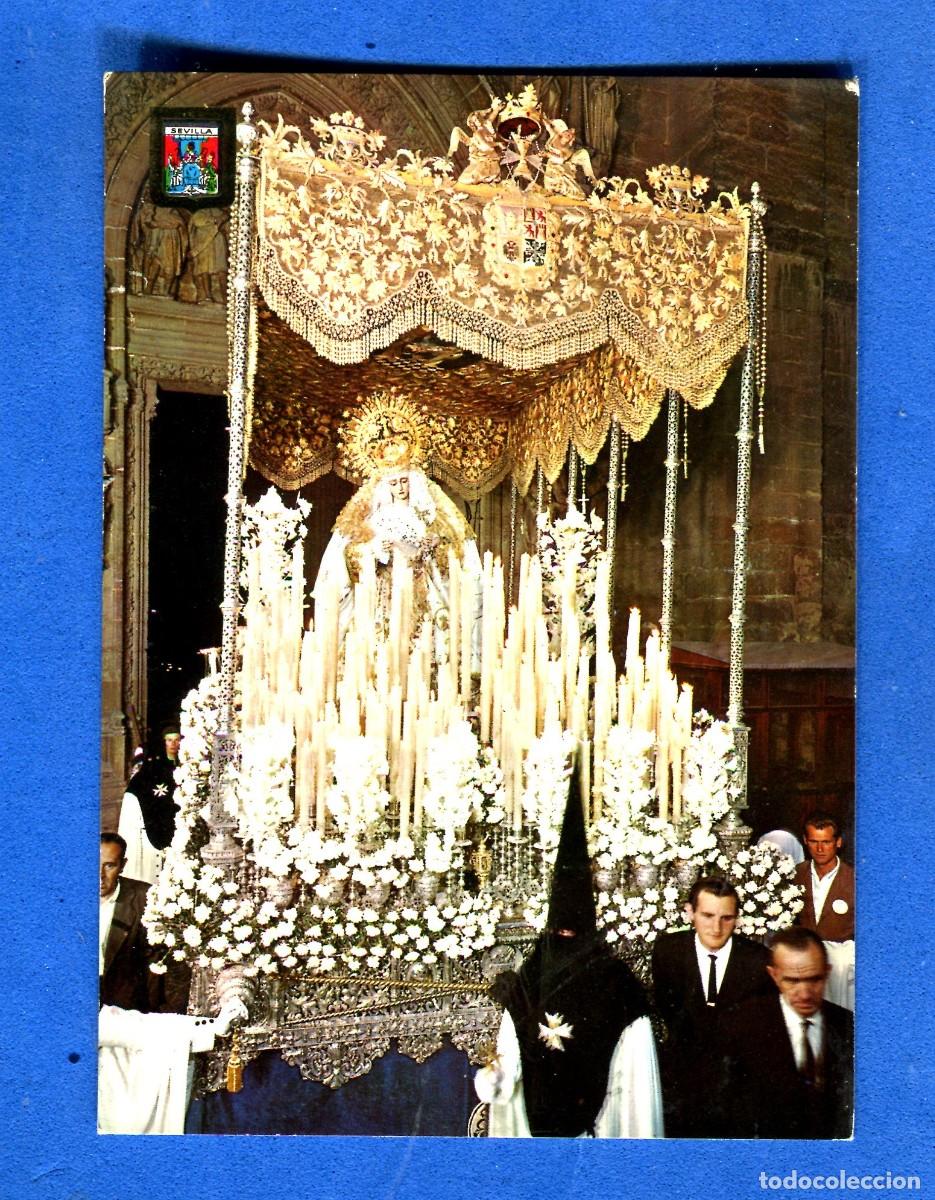 Postales: POSTAL SIN CIRCULAR SEMANA SANTA SEVILLA 177 VIRGEN DEL ROSARIO EDITA ESCUDO DE ORO