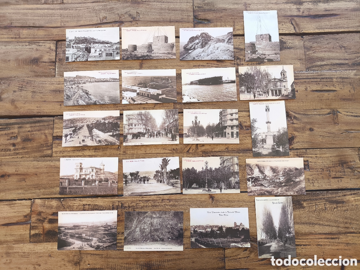 Postales: Lote 20 postales colecci&oacute;n Almer&iacute;a Uvera y Minera Reproducciones