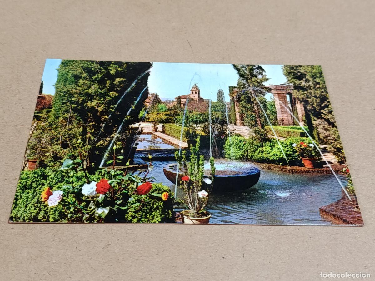 Postales: GRANADA - POSTAL GRANADA - GENERALIFE - DETALLE DE JARDINES