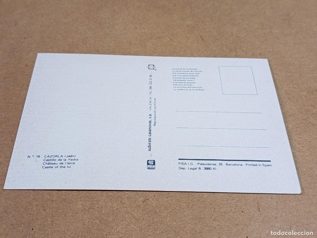 Postales: JA&Eacute;N - POSTAL CAZORLA - CASTILLO DE LA YEDRA - Foto 2