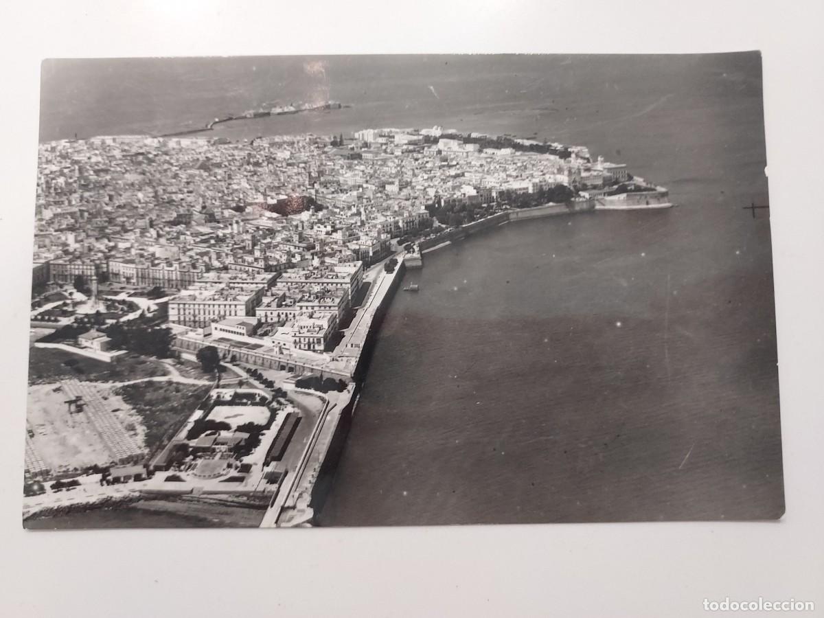 Postales: POSTAL CADIZ VISTA AEREA. AEROPOST 1. A&Ntilde;OS 1950. CIRCULADA