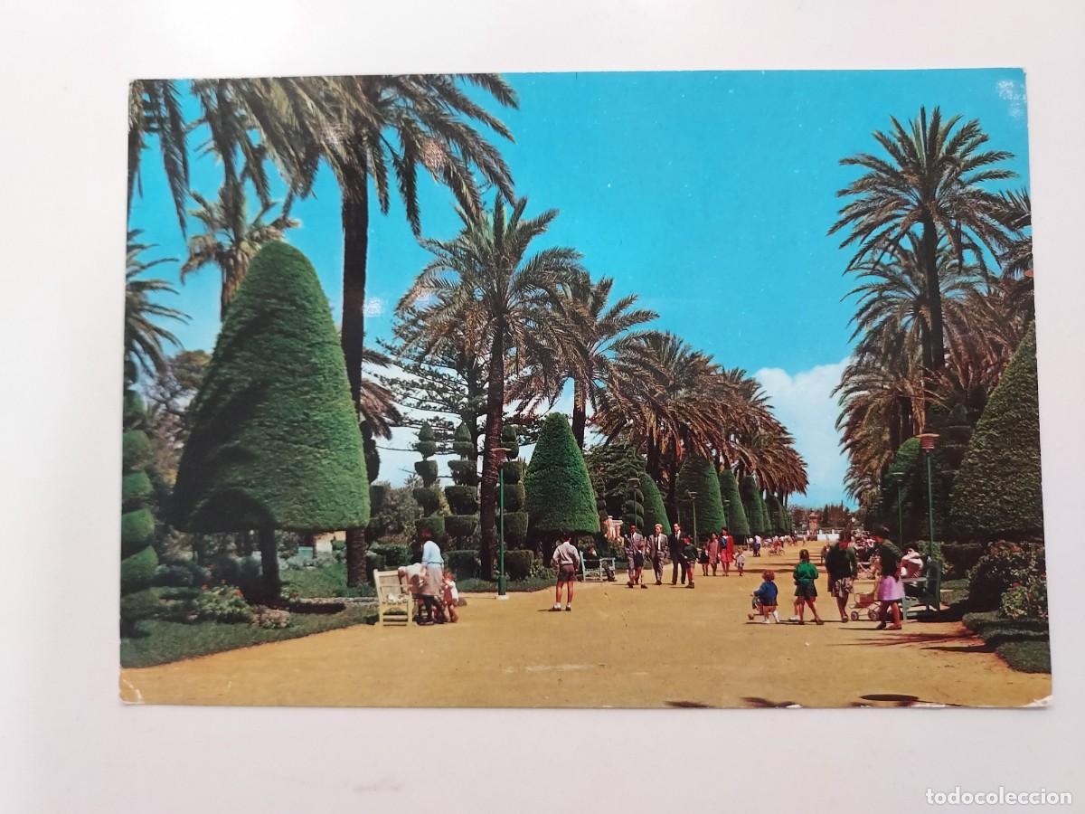 Postales: POSTAL CADIZ PARQUE GENOVES PASEO. 1966 ESCRITA