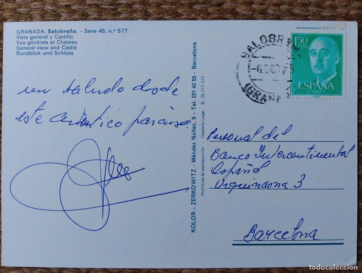 Postales: SALOBRE&Ntilde;A - GRANADA - CASTILLO - ED. ZERKOWITZ - Foto 2