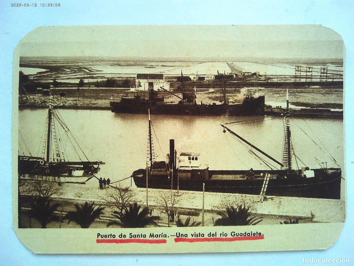 Postales: POSTAL DE EL PUERTO DE SANTA MARIA ( CADIZ ): VISTA DEL RIO GUADALETE . PRINCIPIOS SIGLO, BARCOS