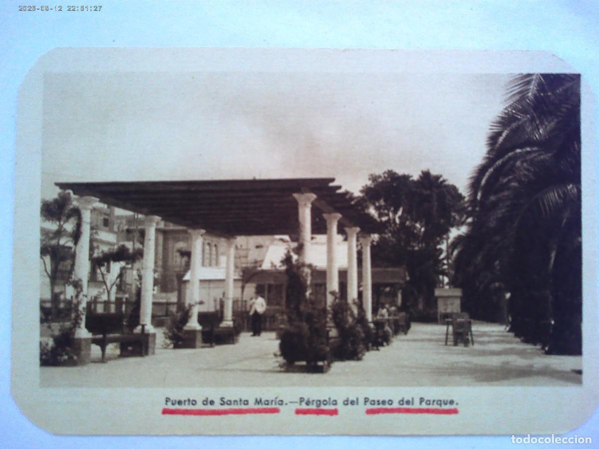 Postales: POSTAL DE EL PUERTO DE SANTA MARIA ( CADIZ ): P&Eacute;RGOLA DEL PASEO DEL PARQUE . PRINCIPIOS DE SIGLO