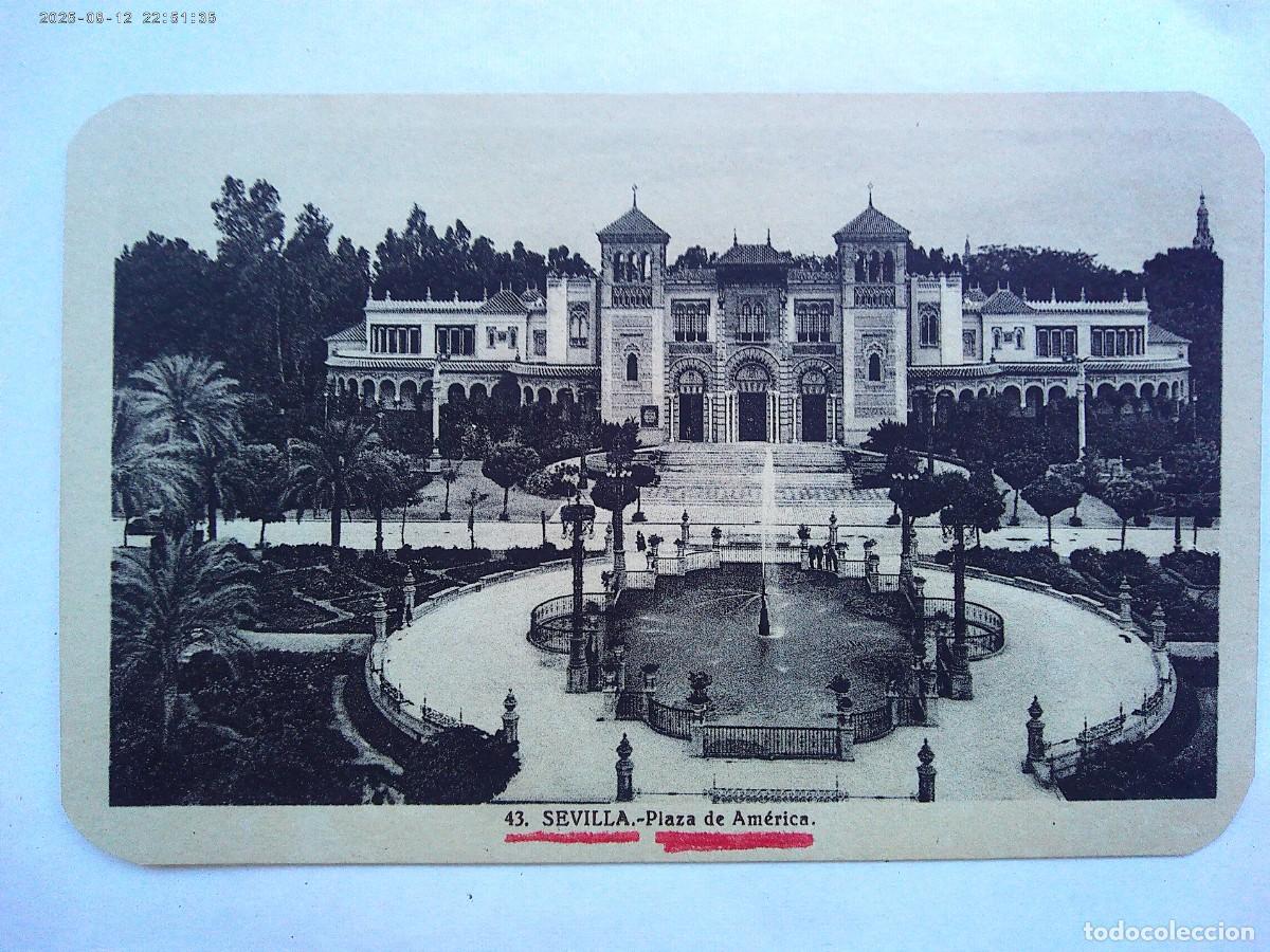 Postales: POSTAL DE SEVILLA : PLAZA DE AMERICA . PRINCIPIOS DE SIGLO, DE ROISIN