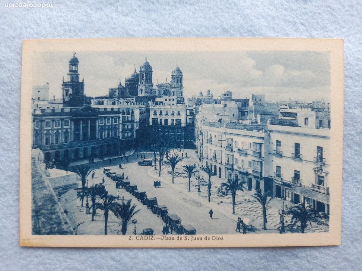 Postales: C&aacute;diz. Plaza de San Juan de Di&oacute;s.