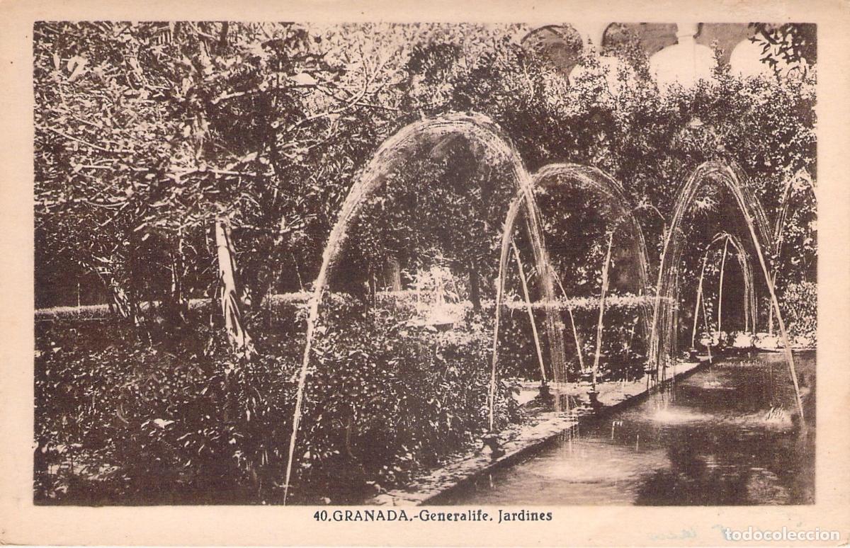Postales: Postal de los Jardines del Generalife en Granada - Foto 1