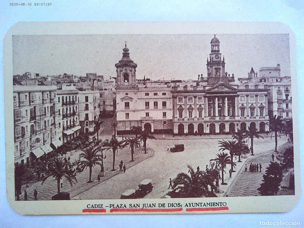 Postales: POSTAL DE CADIZ : PLAZA SAN JUAN DE DIOS , AYUNTAMIENTO . PRINCIPIOS DE SIGLO