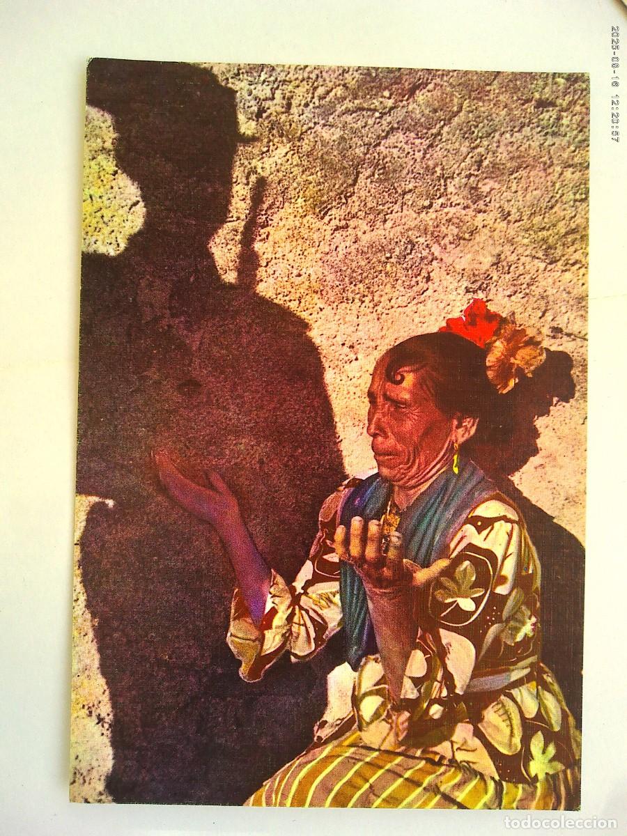 Postales: POSTAL DE GITANA Y SOMBRA DE GUARDIA CIVIL : OZU ! QUE MALA SOMBRA . NERJA ( MALAGA ), SELLO NUEVO