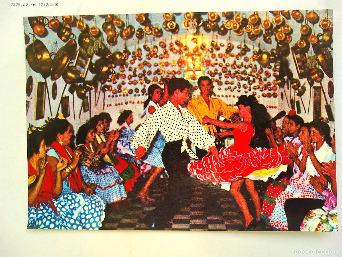 Postales: POSTAL DANZAS Y BAILES REGIONALES DE ESPA&Ntilde;A: BAILAORES DEL SACROMENTE ( GRANADA) CUEVA DE LA ROCIO