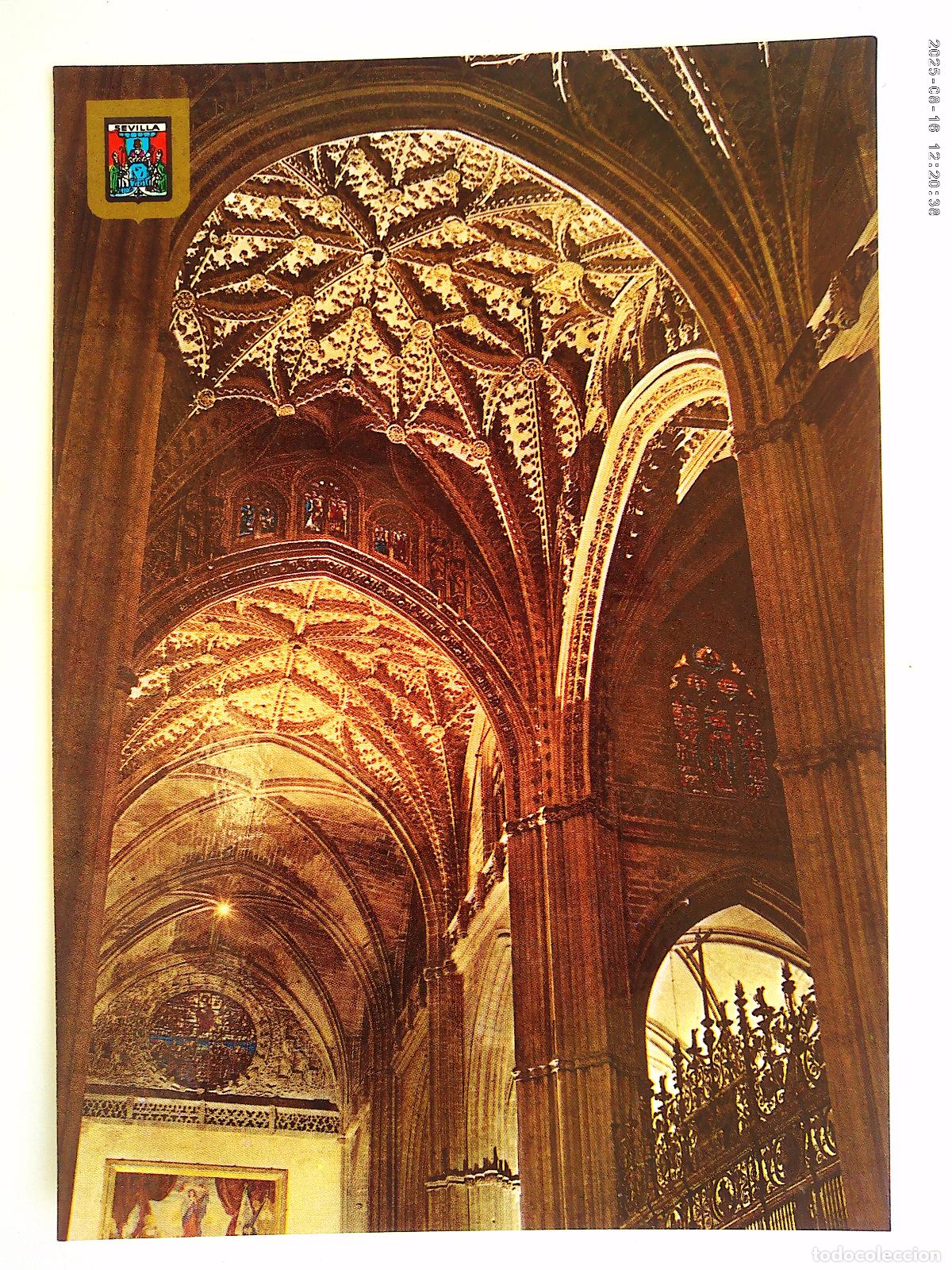 Postales: POSTAL DE SEVILLA : CATEDRAL , B&Oacute;VEDAS DEL CRUCERO . A&Ntilde;OS 60