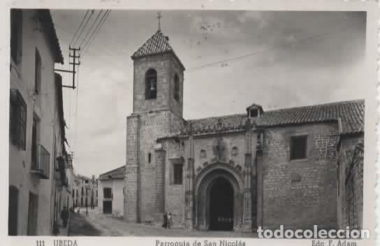 Postales: JAEN UBEDA ESCRITA SAN NICOLAS
