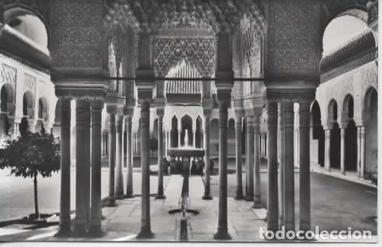 Postales: GRANADA SIN ESCRIBIR ALHAMBRA PATIO DE LOS LEONES