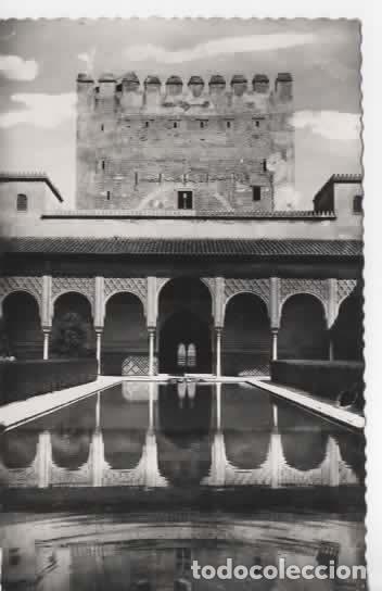 Postales: GRANADA ESCRITA ALHAMBRA PATIO DE LOS ARRAYANES - Foto 1