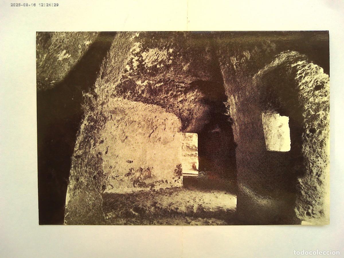 Postales: POSTAL DEL INTERIOR DE LA TUMBA DE SERVILIA II , MUSEO DE LA NECROPOLIS DE CARMONA ( SEVILLA )