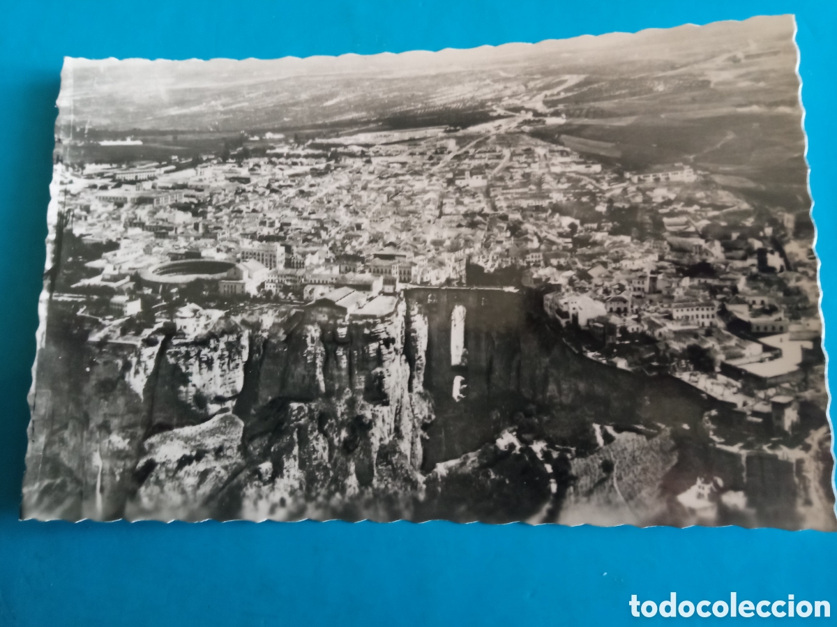 Postales: Antigua postal fotogr&aacute;fica, Ronda, Vista aerea, Ediciones Arribas
