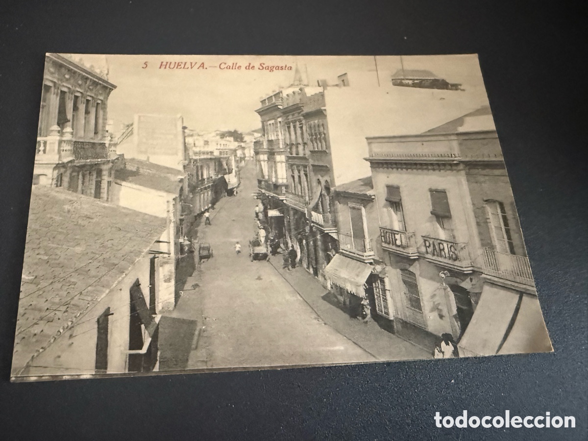 Postales: Postal HUELVA. Calle de SAGASTA