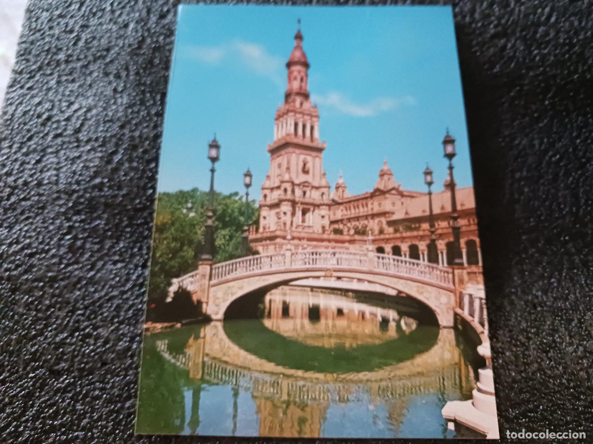 Postales: 4007 SEVILLA. detalle de la plaza de espa&ntilde;a, col. triana