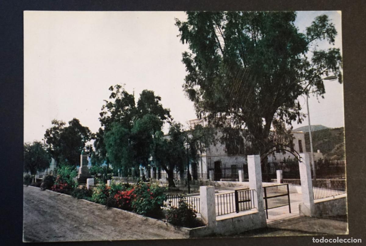 Postales: Alhama de Almer&iacute;a, Paseo de Nicolas Salmer&oacute;n. Postal circulada con sello de 1993