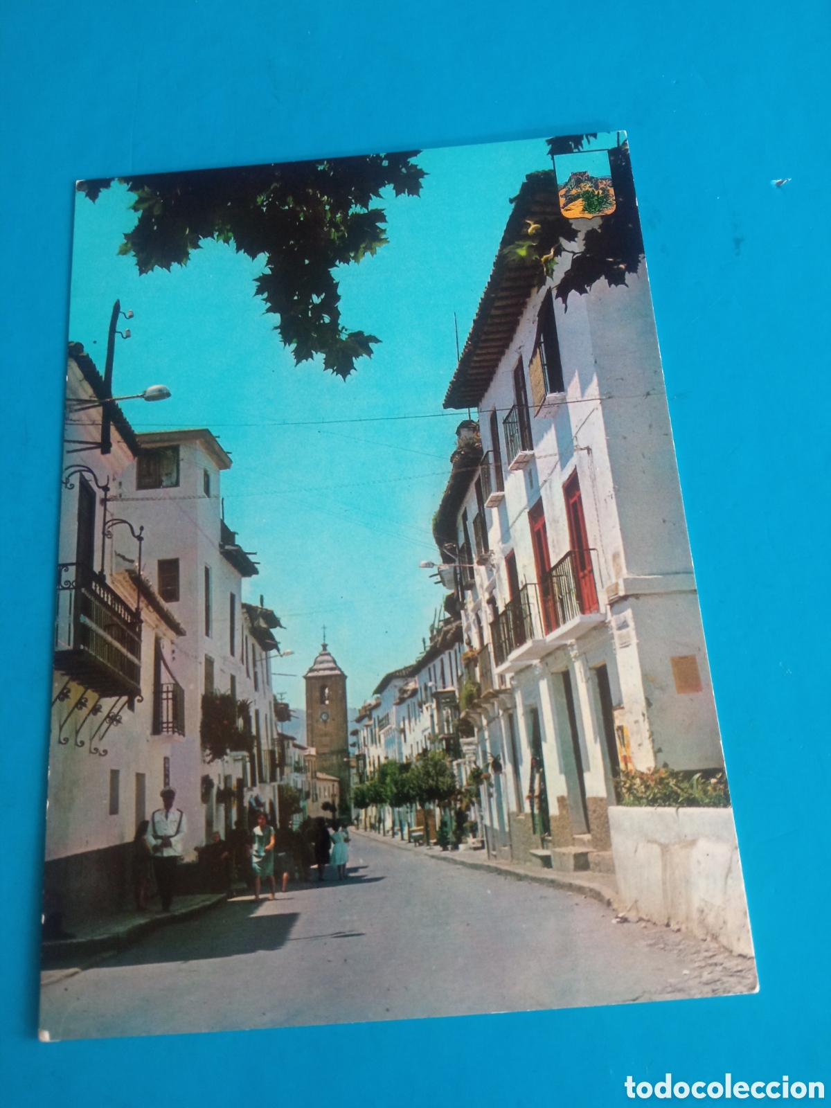 Postales: Antigua postal fotogr&aacute;fica, Lanjaron, Calle Principal