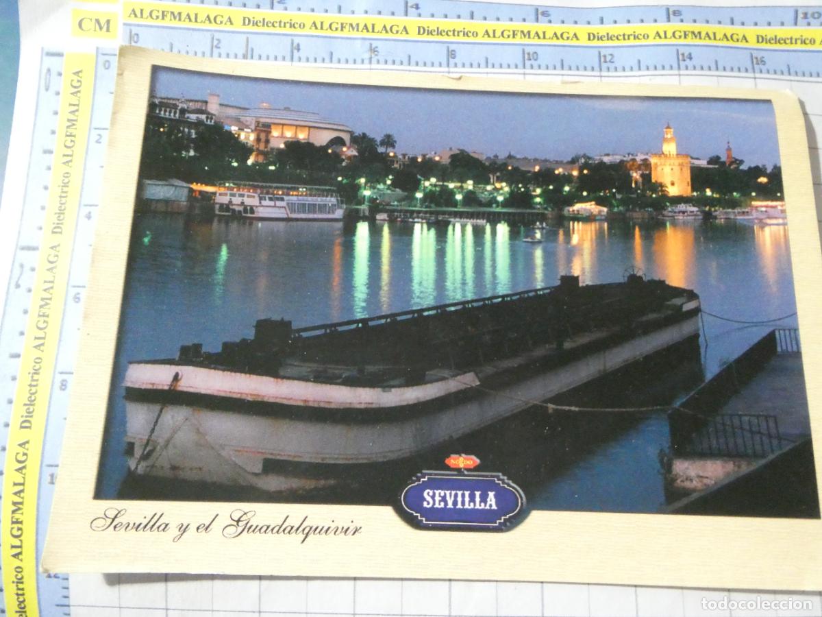 Postales: POSTAL DE SEVILLA. PANOR&Aacute;MICA Y EL R&Iacute;O GUADALQUIVIR DESDE LA CALLE BETIS TRIANA. G2071 GASAN. 2729