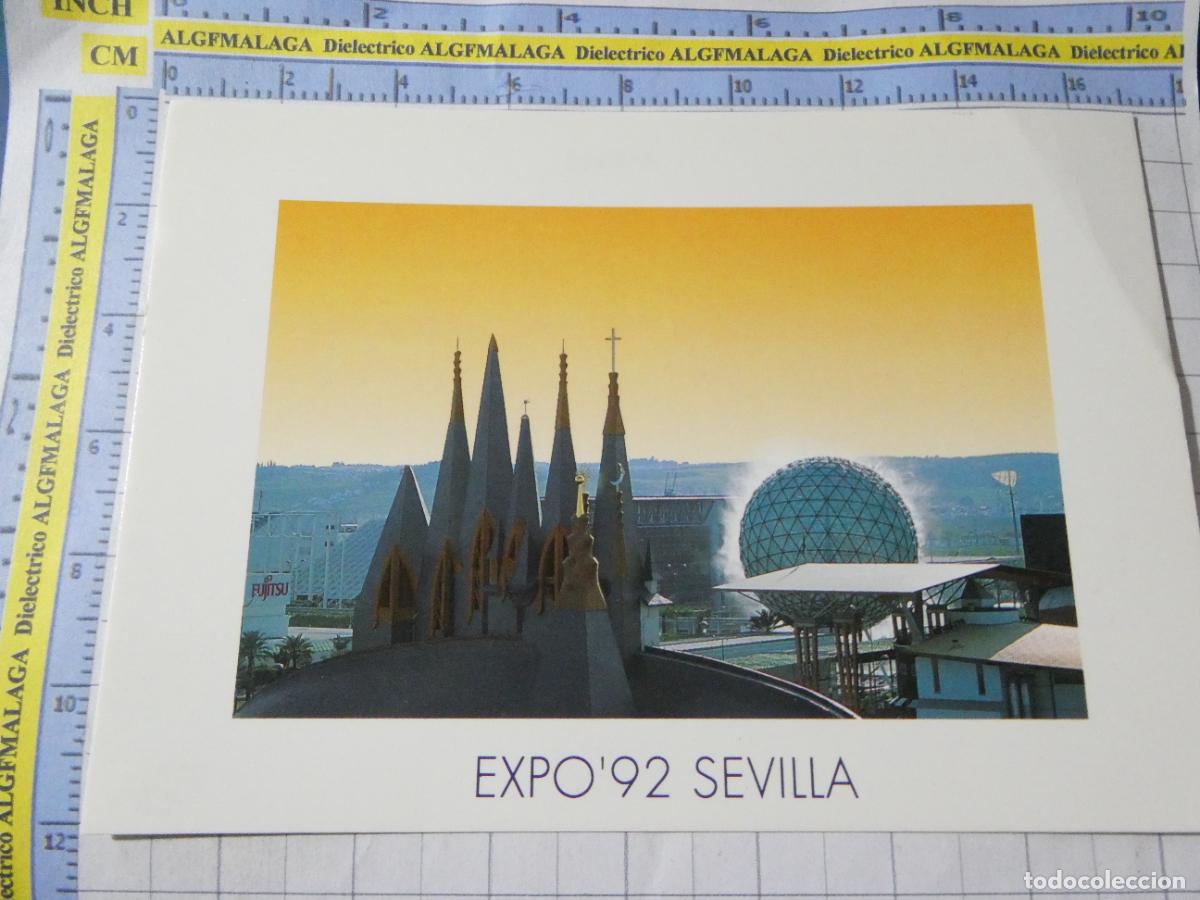 Postales: POSTAL DE SEVILLA. EXPO 92 1992 PABELL&Oacute;N H&Uacute;NGARO HUNGR&Iacute;A. BLUE COW. 2731