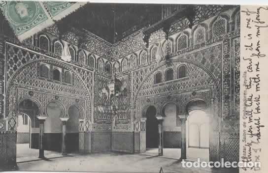Postales: SEVILLA ESCRITA ALCAZAR SALON ABENCERRAJES