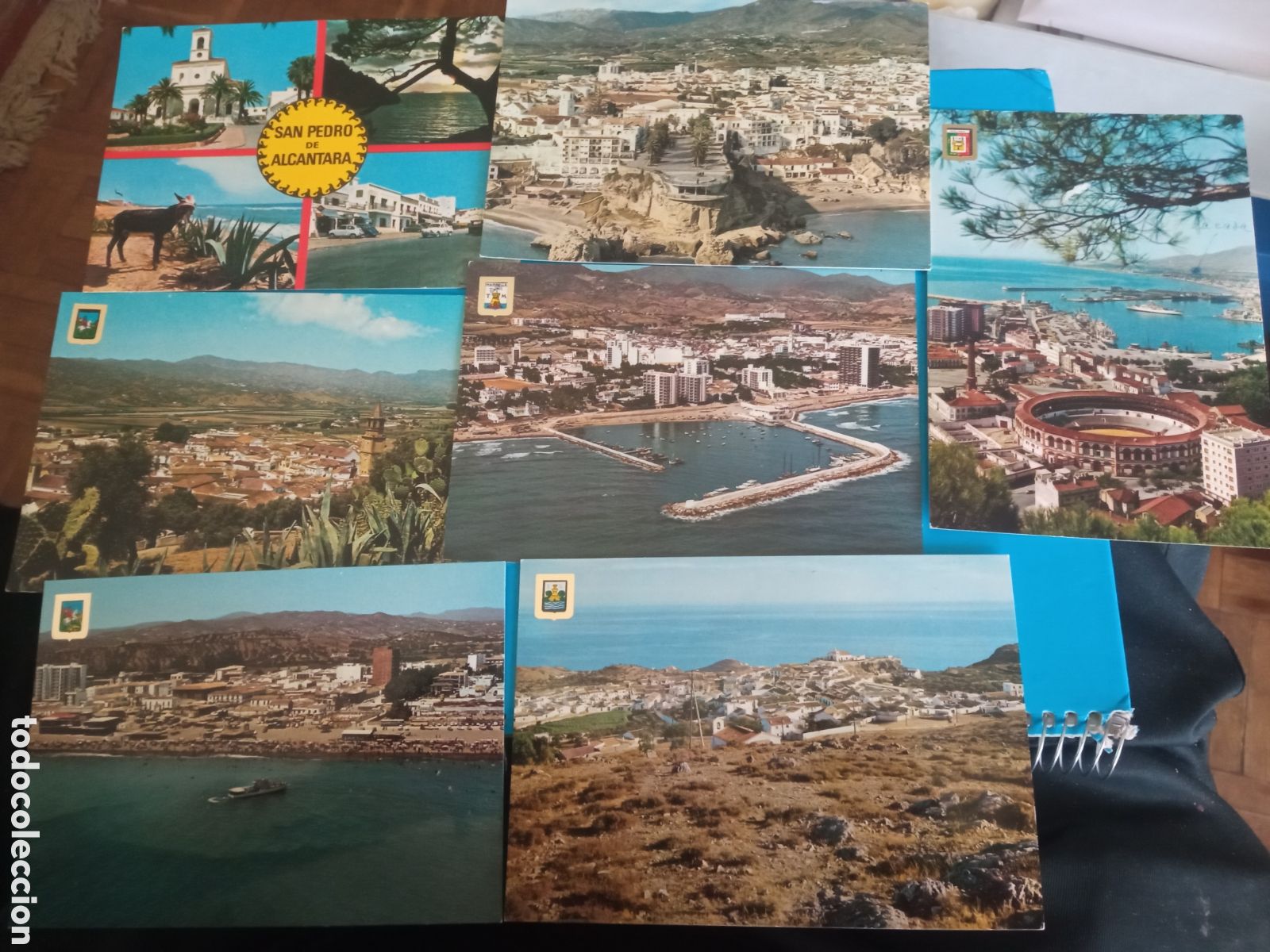Postales: 7 Antiguas postales fotogr&aacute;ficas de 7 municipios de la Costa del Sol