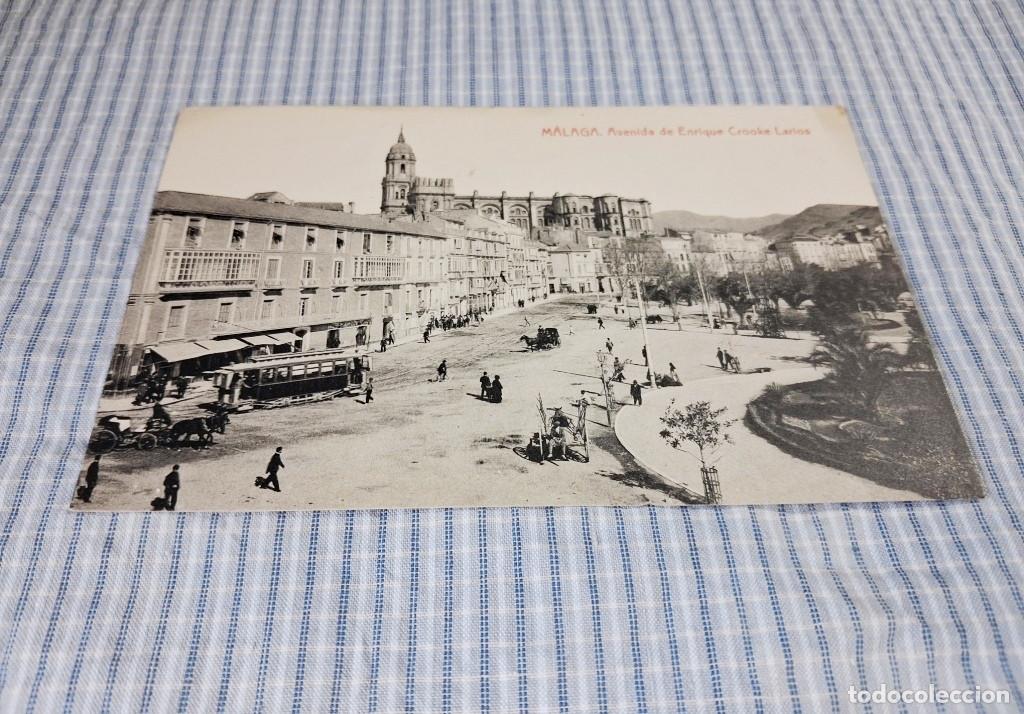 Postales: Postal antigua M&aacute;laga. Avenida de Enrique Crooke Larios